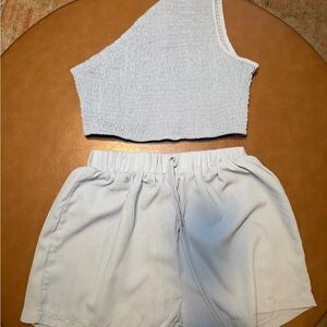 SHEIN High Waist White Women's Shorts